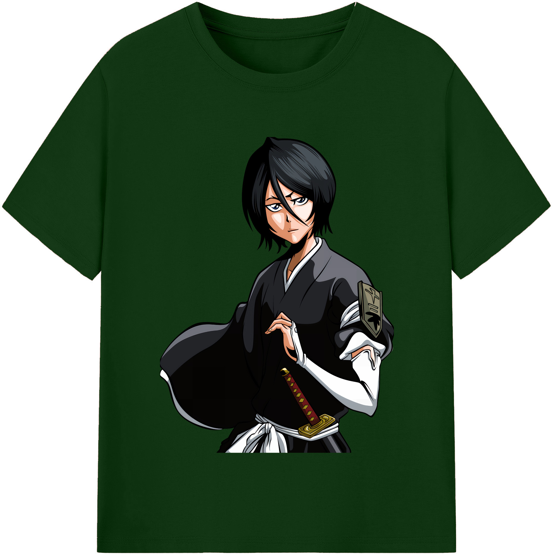 （画像用） ブリーチ 朽木ルキア BLEACH Kuchiki Rukia 綿100％半袖Tシャツ（フロントプリント）